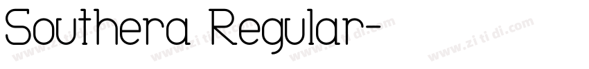 Southera Regular字体转换